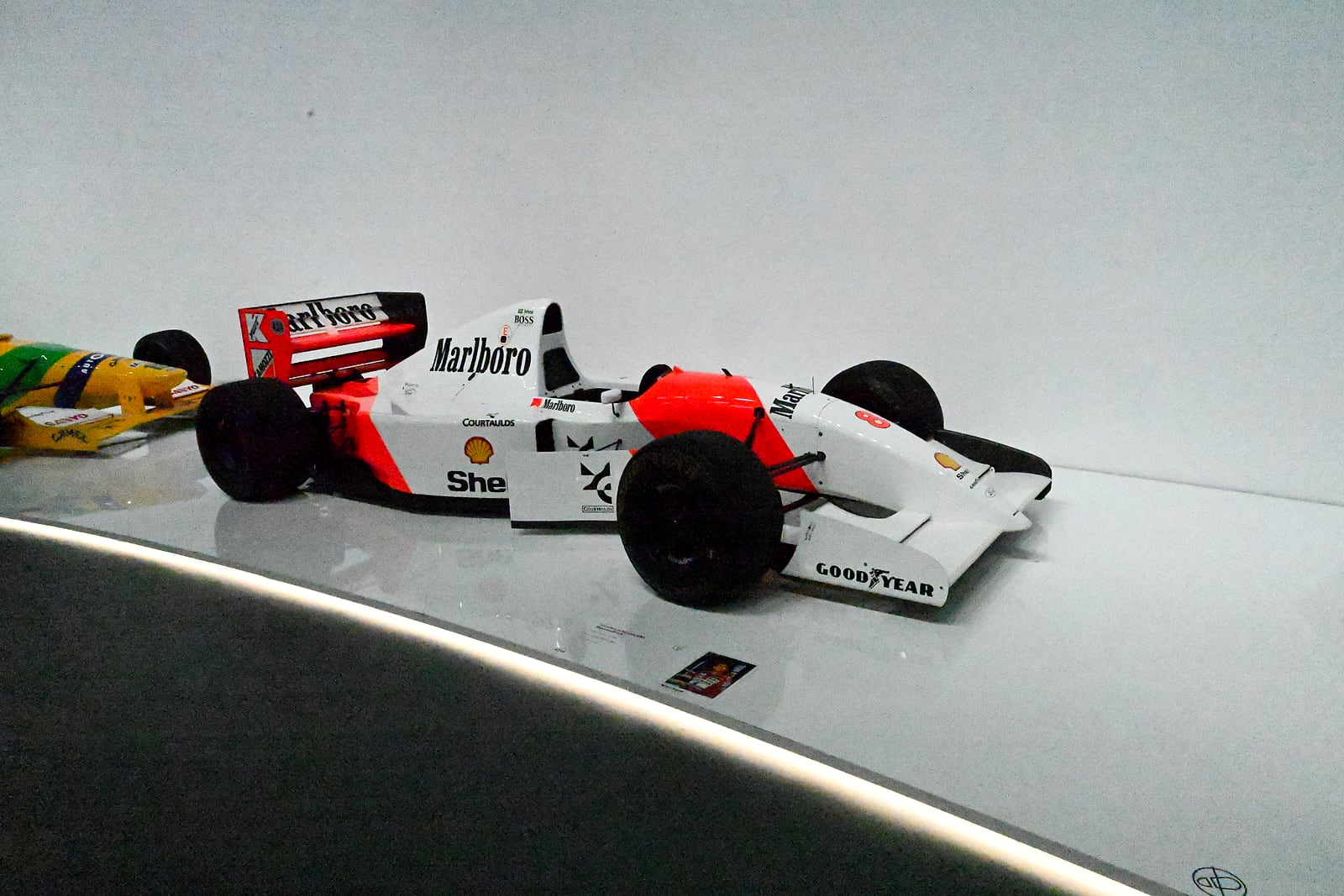 Marlboro McLaren Formula 1 car, low front angle
